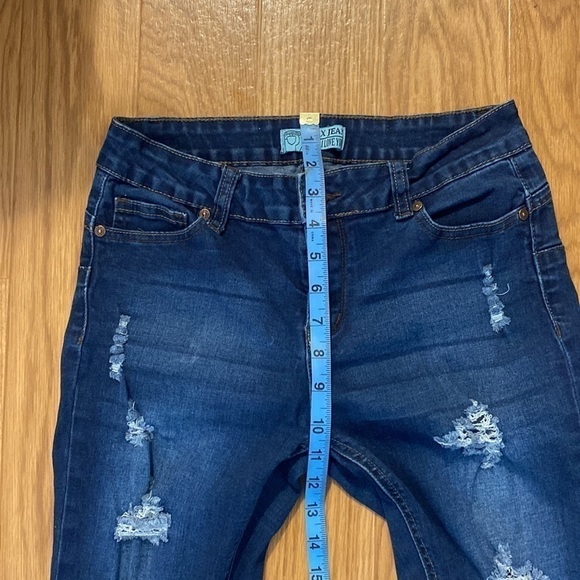 WAX Jean Teen  Girls Distressed Blue Jeans (Size 7) - Picture 7 of 9